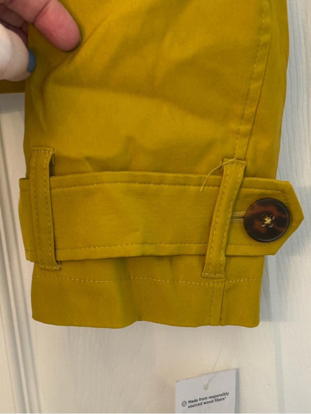 Nine West Cropped Trench Coat Size M 🆕 - Picture 5 of 7
